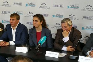 Антон Мороз принял участие в пресс-конференции, посвященной предстоящему Всероссийскому турниру по женской вольной борьбе на призы Олимпийской чемпионки Натальи Воробьевой